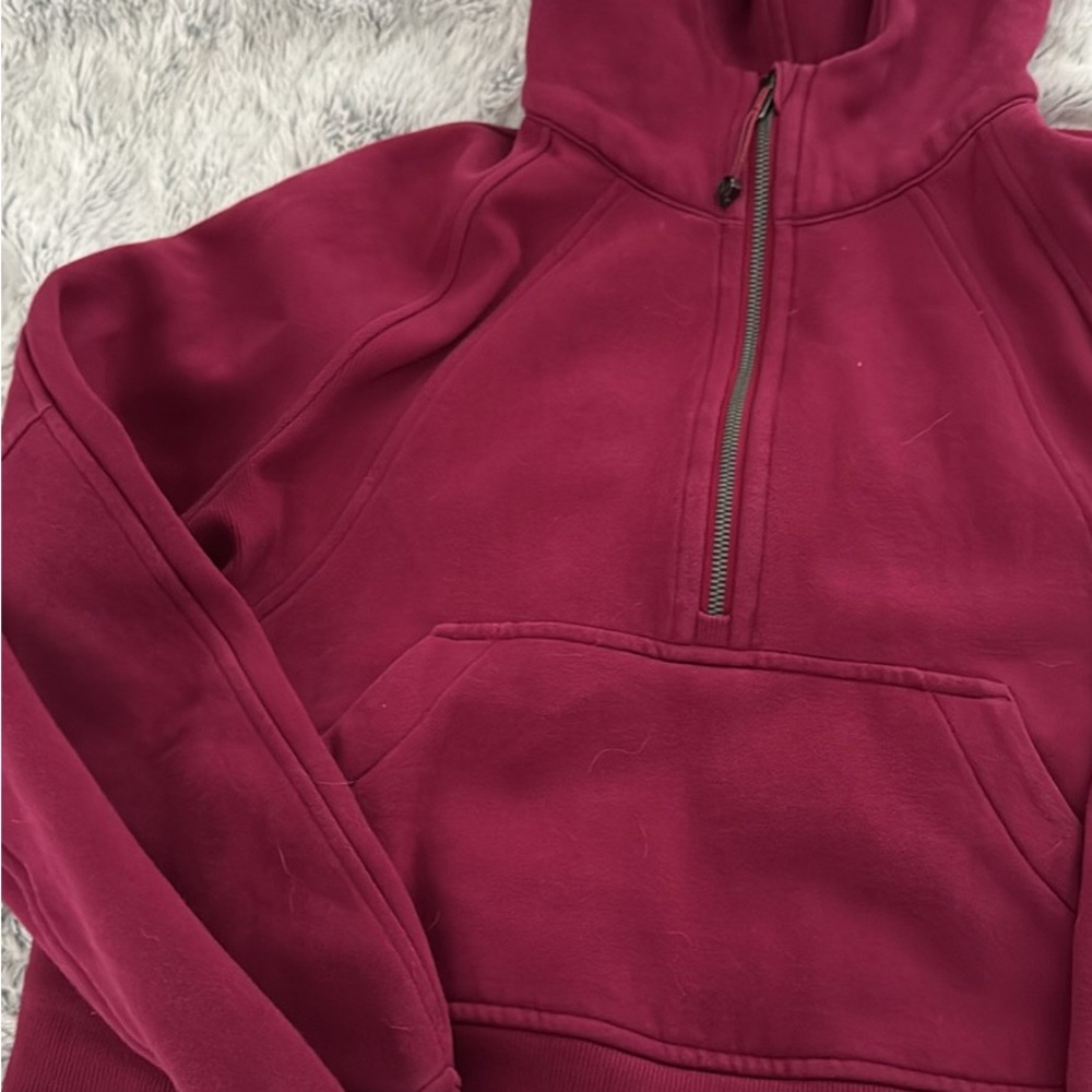 Burgundy Half-Zip Pullover
